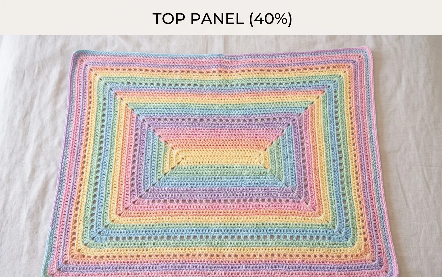 Beautiful Rainbow Hugs Mosaic Blanket